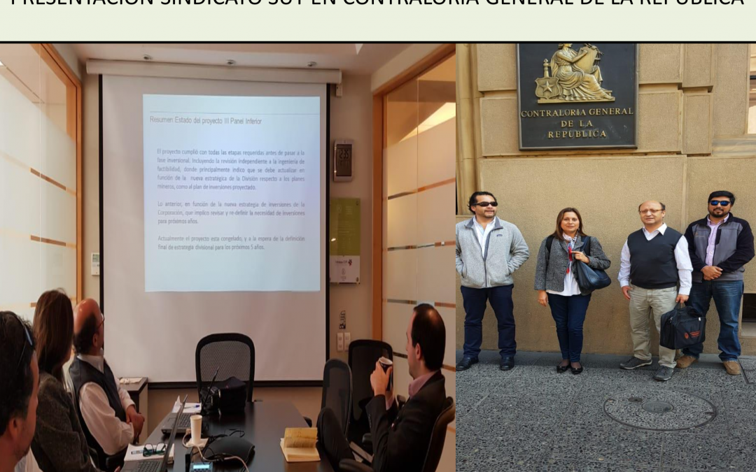 Informa gestiones de directiva SUT, ante Contraloría General de la República