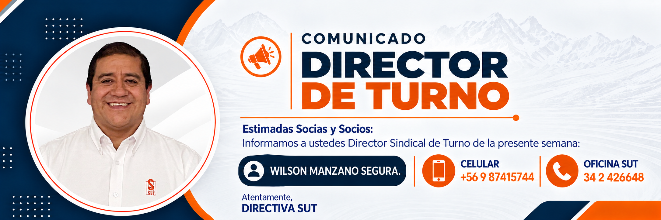 Comunicado SUT Director de Turno