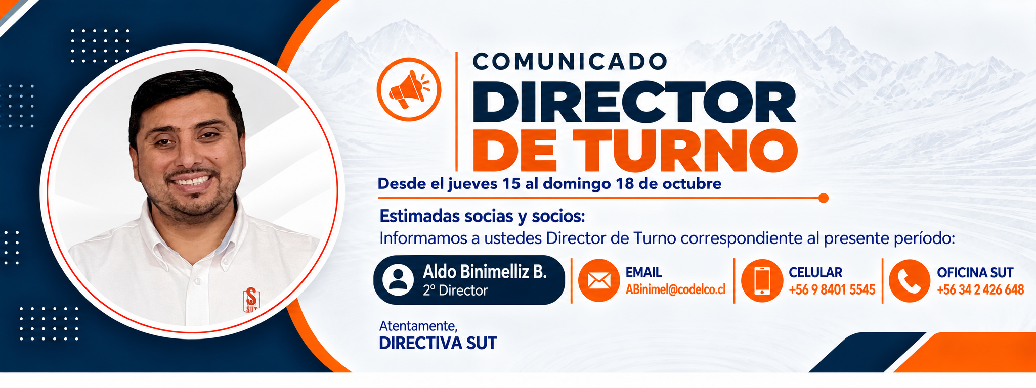 Comunicado SUT_ Director de Turno